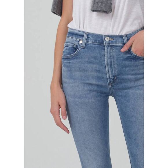 Citizens of Humanity Isola Mid Rise Cropped Boot Jean in Pixie 28 - Picture 2 of 4